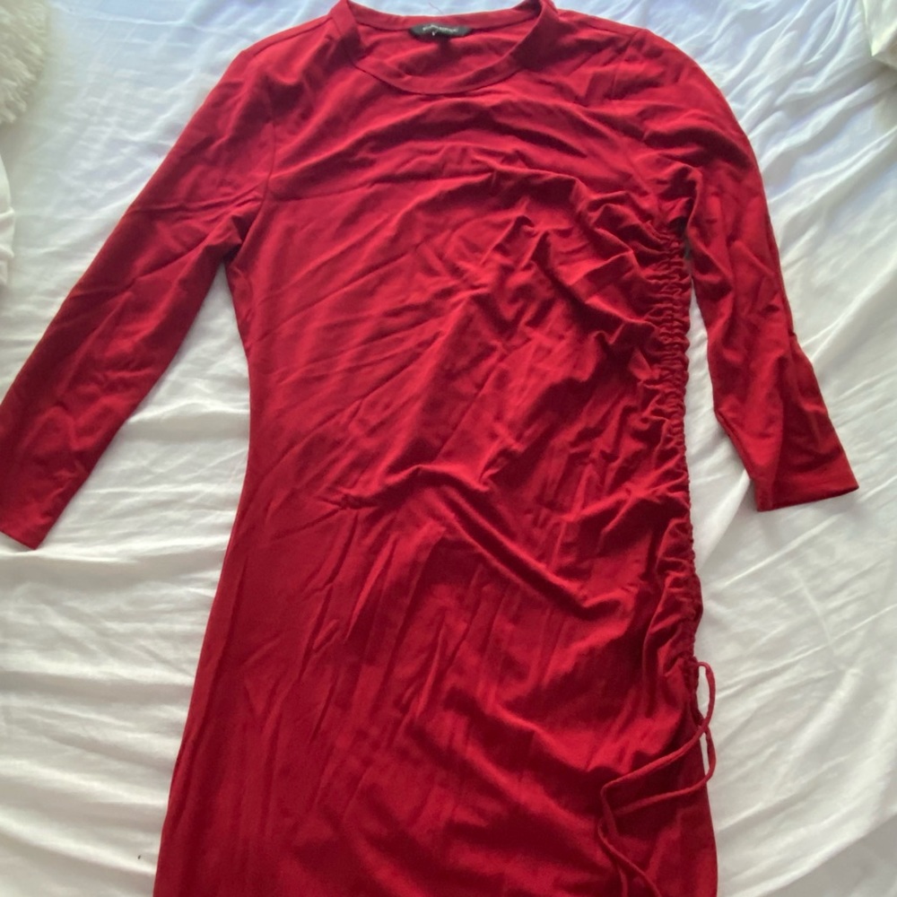NEW! Red Banana Republic cinched midi dress size SMALL